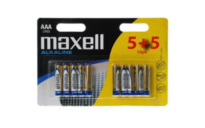 Maxell LR03 Alkaline Μπαταρίες τύπου AAA 5 + 5 τμχ